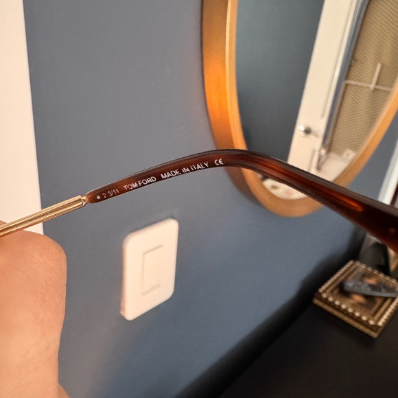 Tom Ford Gold Frame Sunglasses with Brown Lenses - Picture 6 of 10